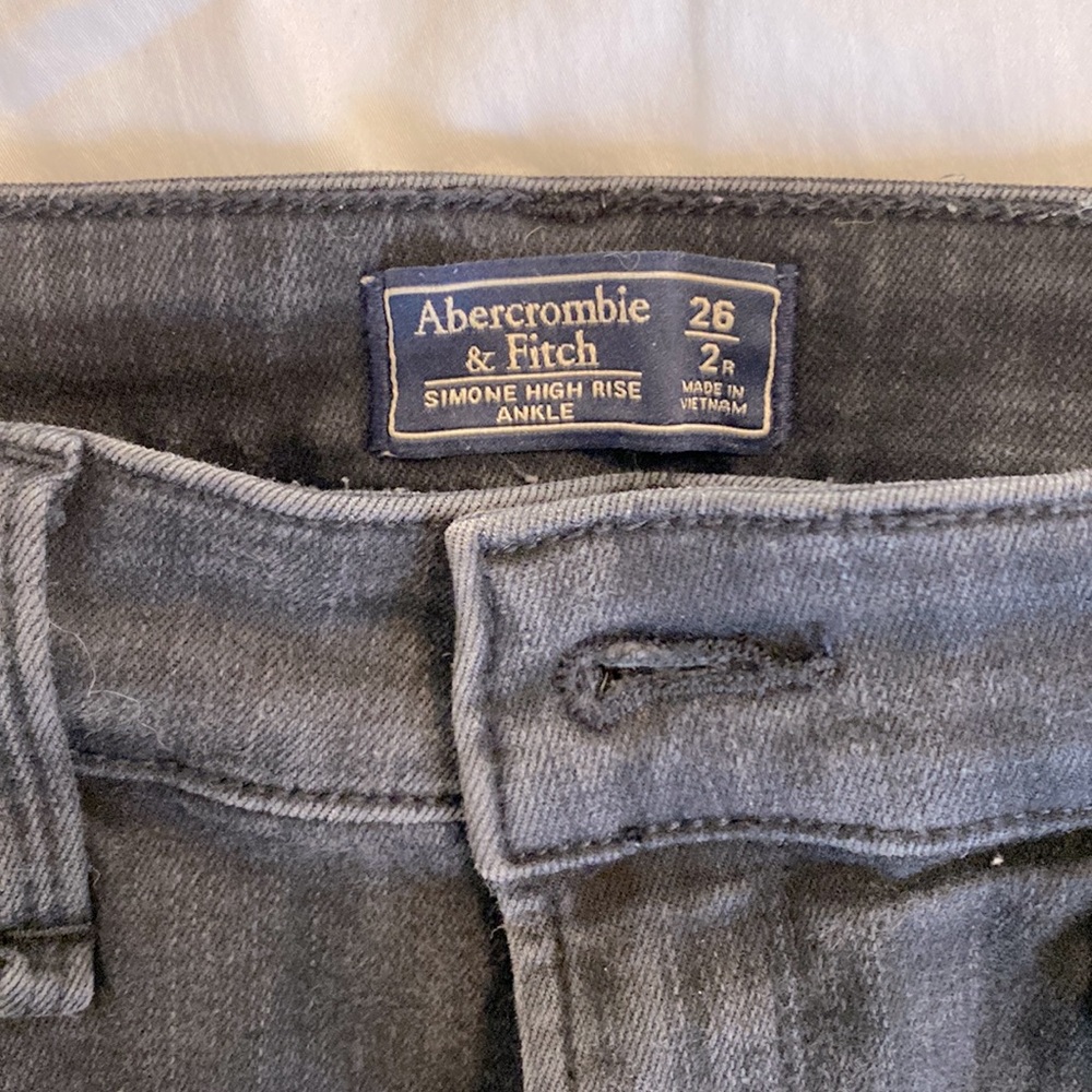Abercrombie high rise black jeans
